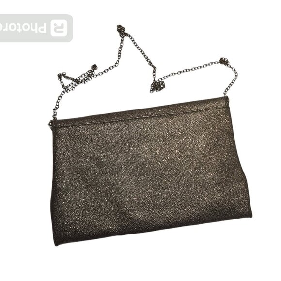 Lily & Ivy Black With Blue Sparkles Shoulder Bag Clutch Envelope Purse - EUC!!!! - Picture 2 of 5